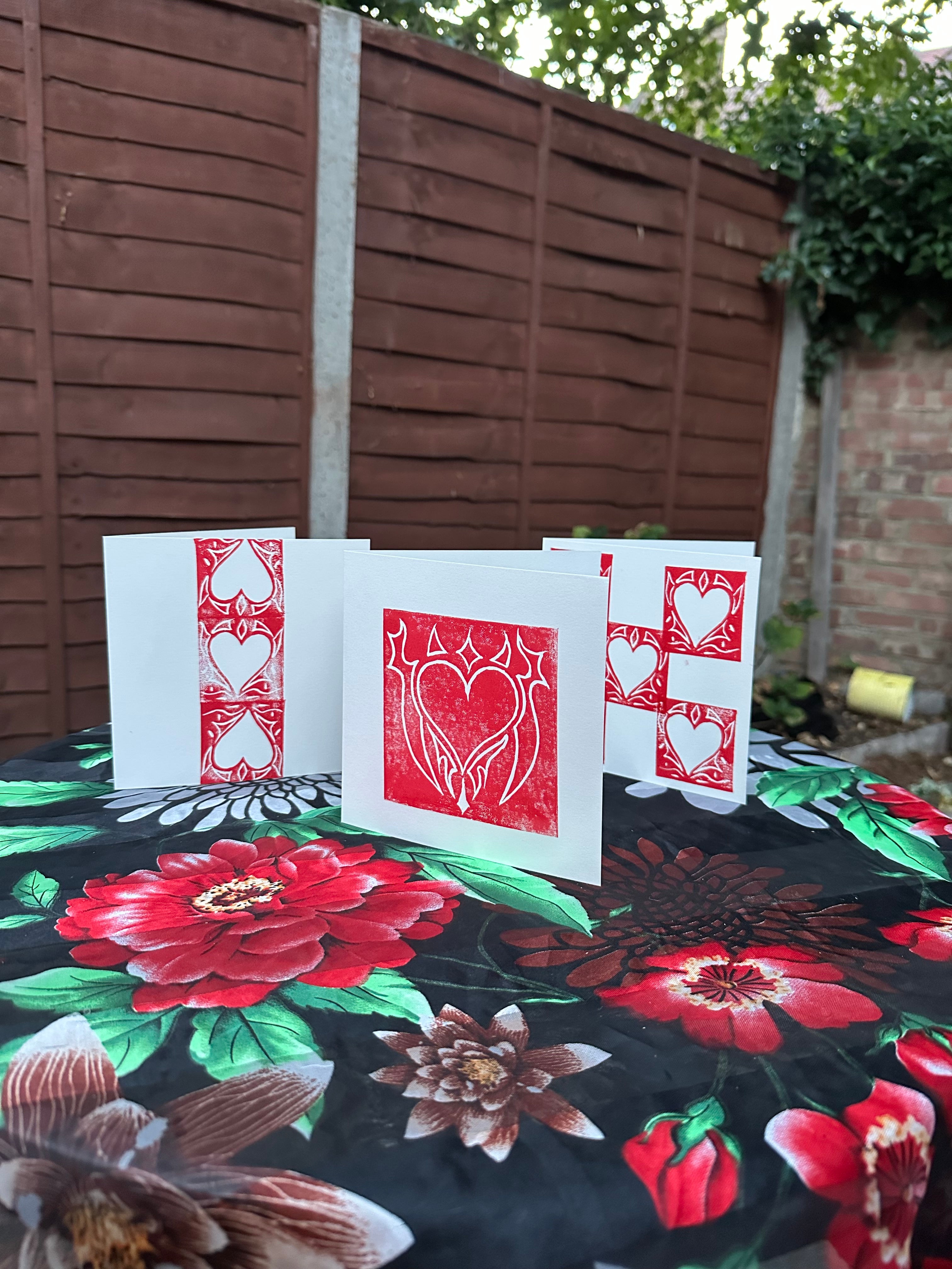Red 6x6 card