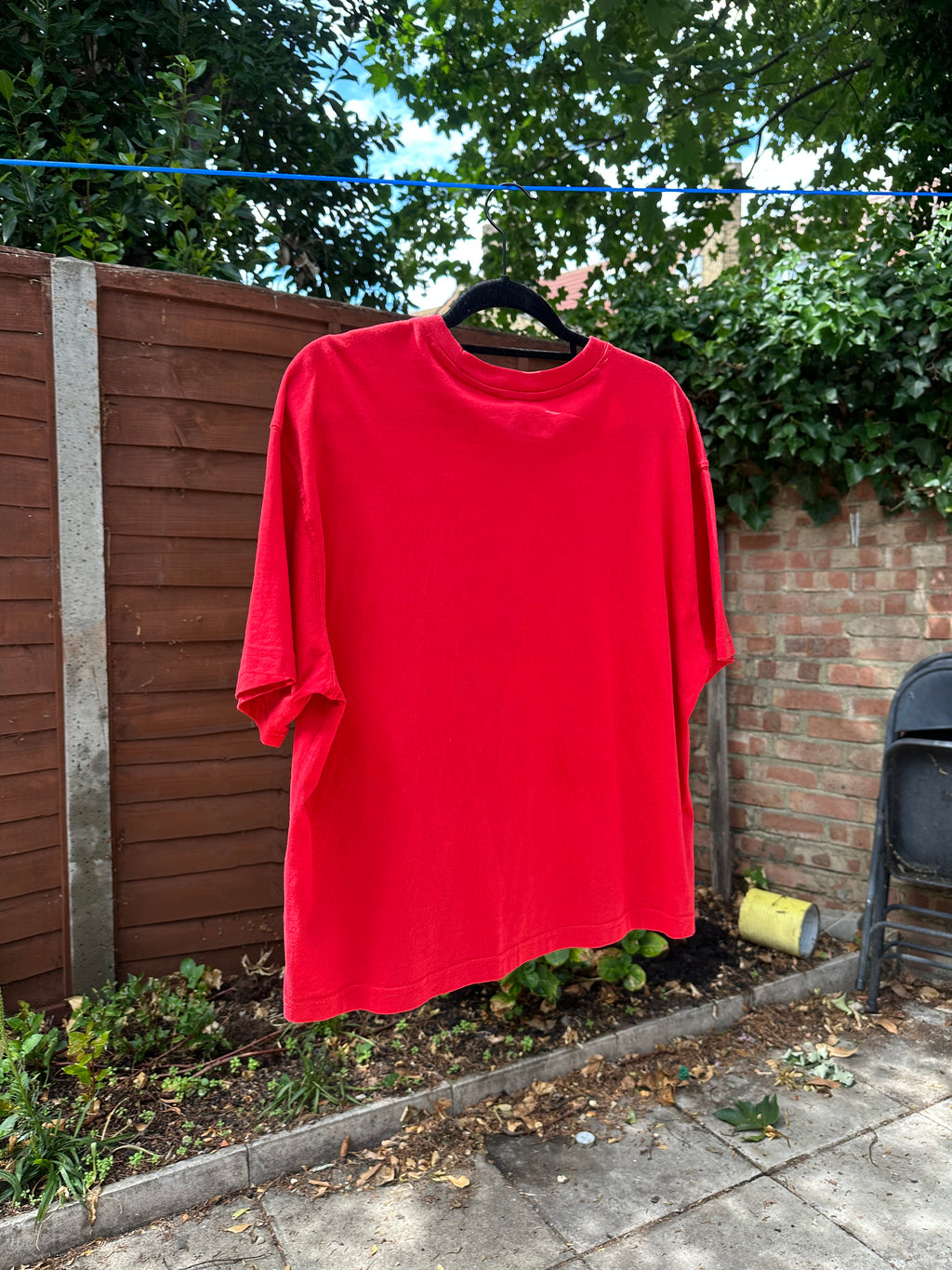 Red up-cycled T-shirt