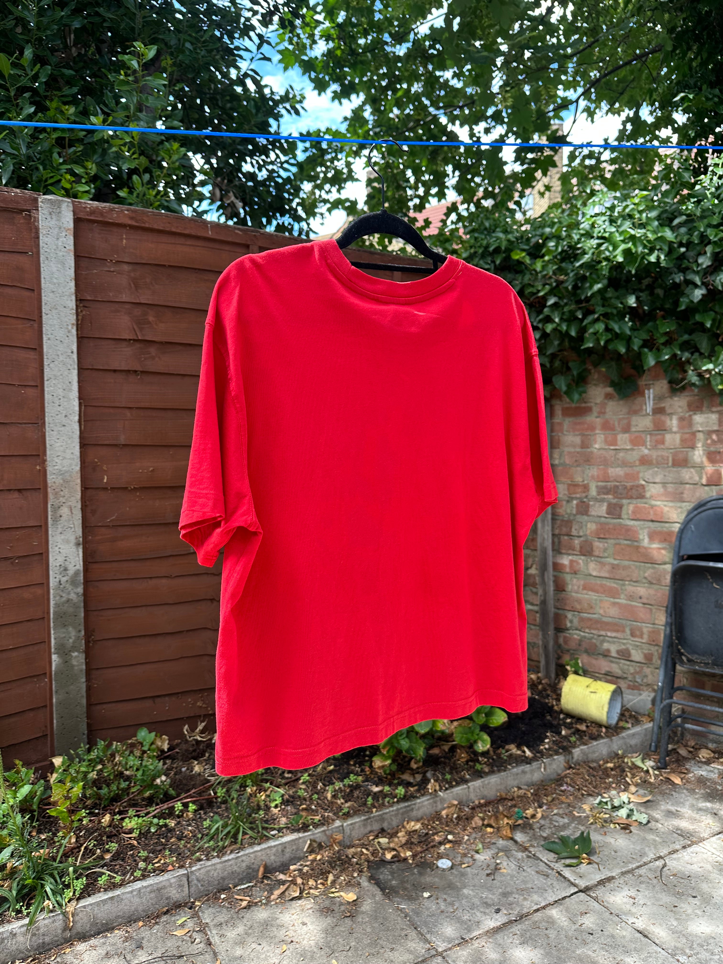 Red up-cycled T-shirt