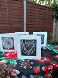 Black 6x6 card