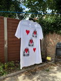 White up-cycled T-shirt