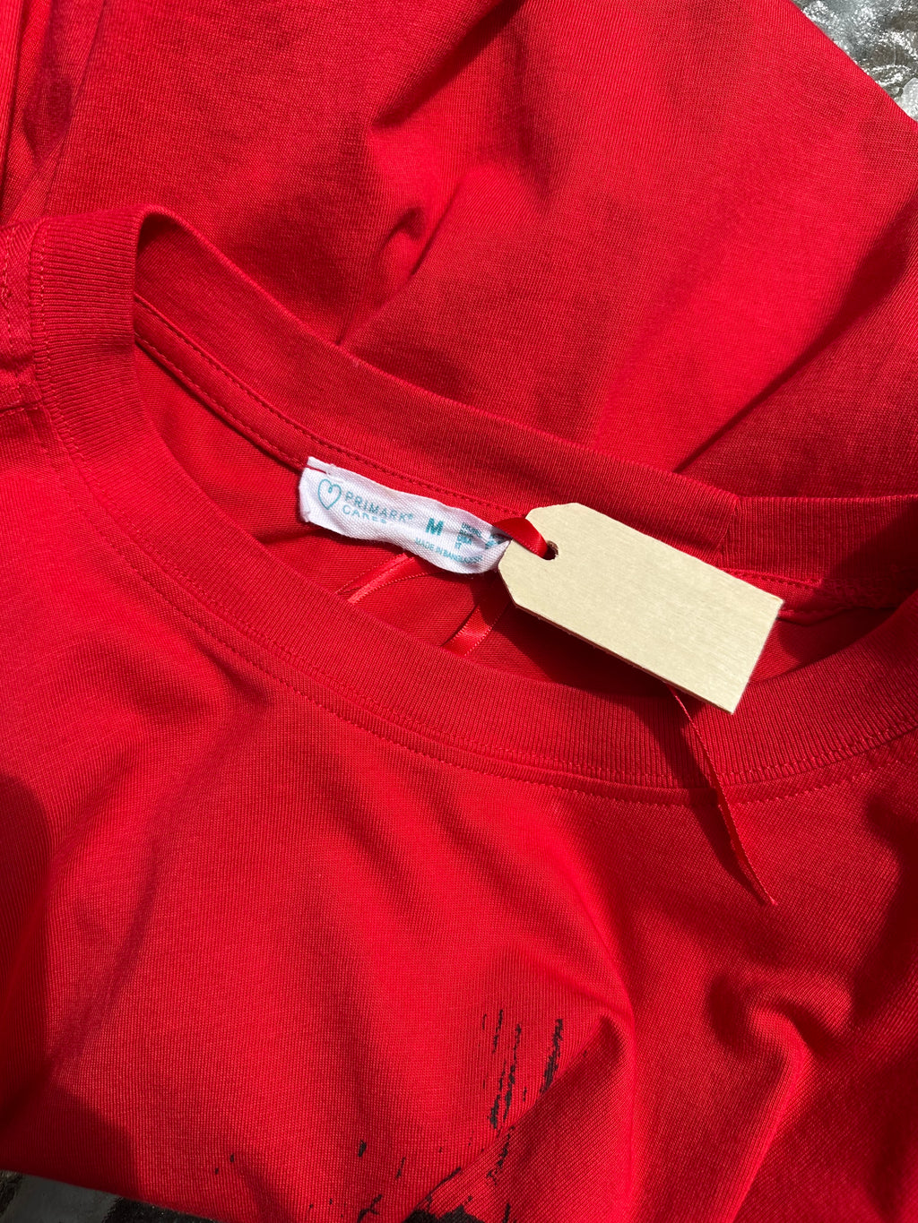 Red up-cycled T-shirt
