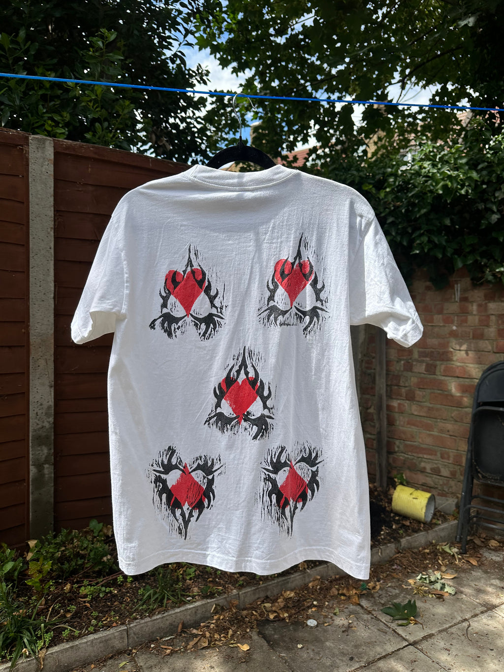 white Up-cycled T-shirt