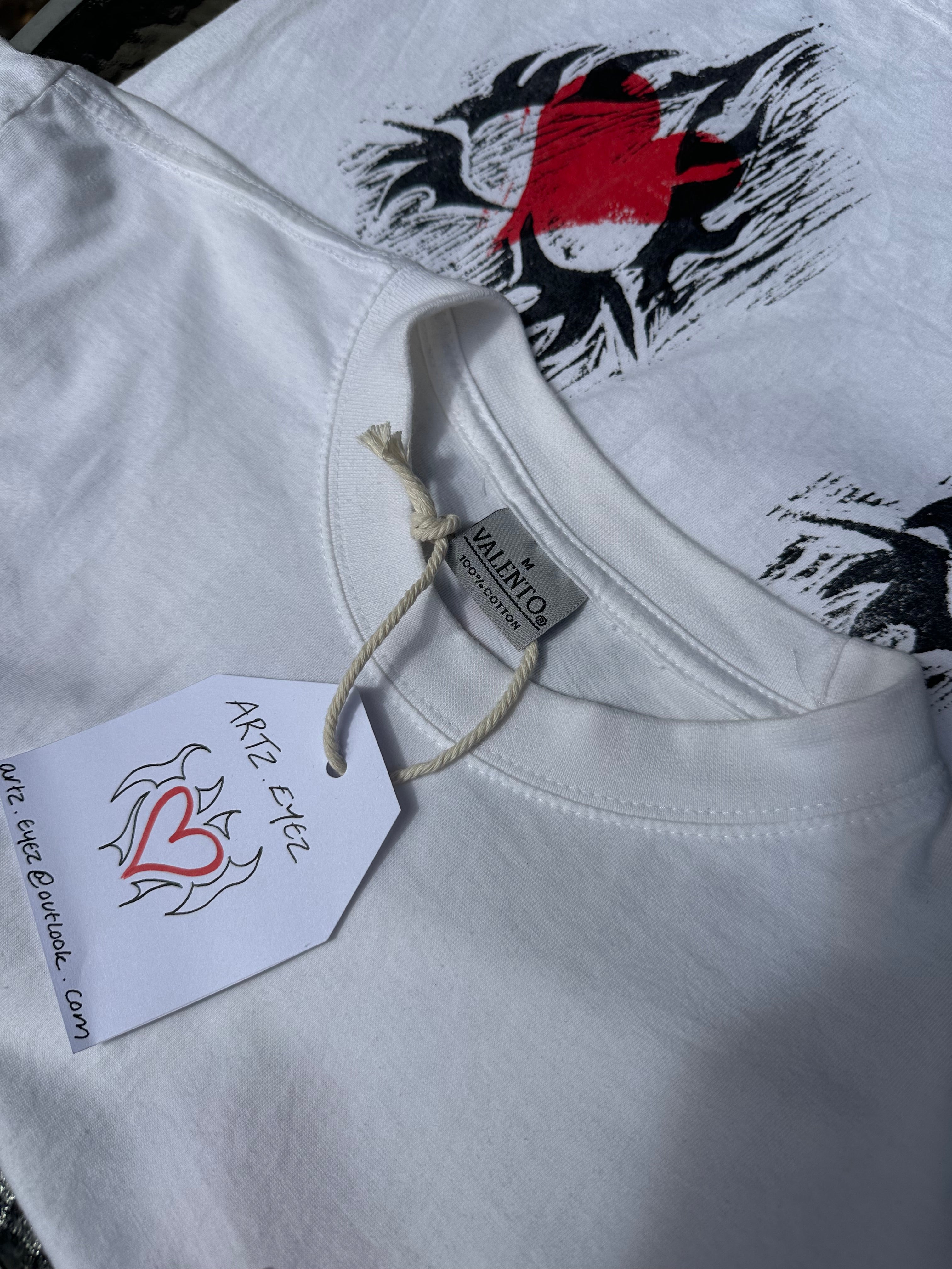 white Up-cycled T-shirt