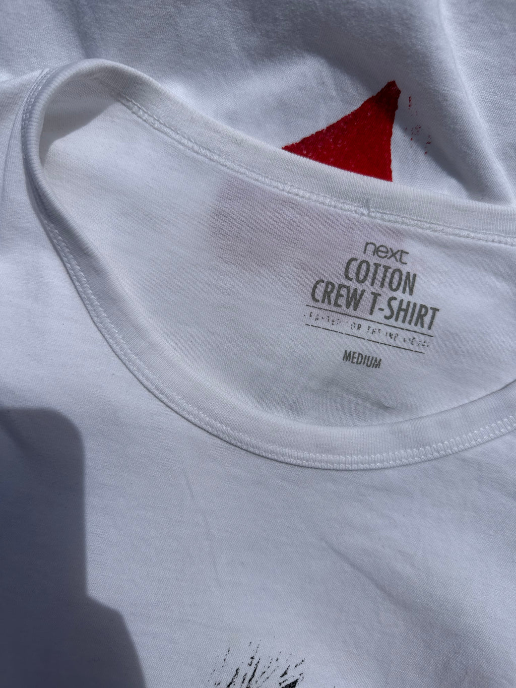 White up-cycled T-shirt